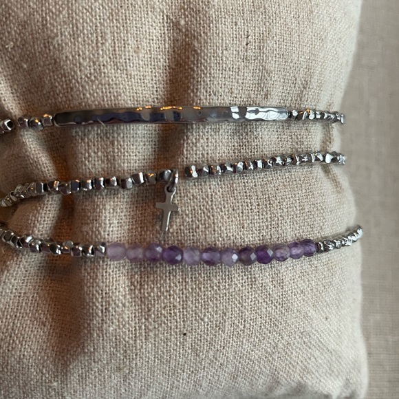 KEEP Collective Stretch Trio Silver Faith Set - Picture 2 of 4